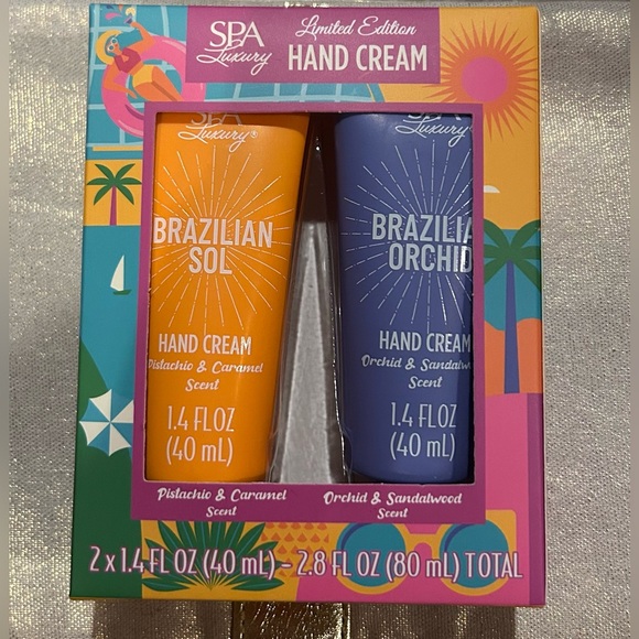 Brazil Sol Other - Brazil Sol Hand cream 2pack | Pistachio & Caramel, Orchid & Sandalwood 2x1.4oz